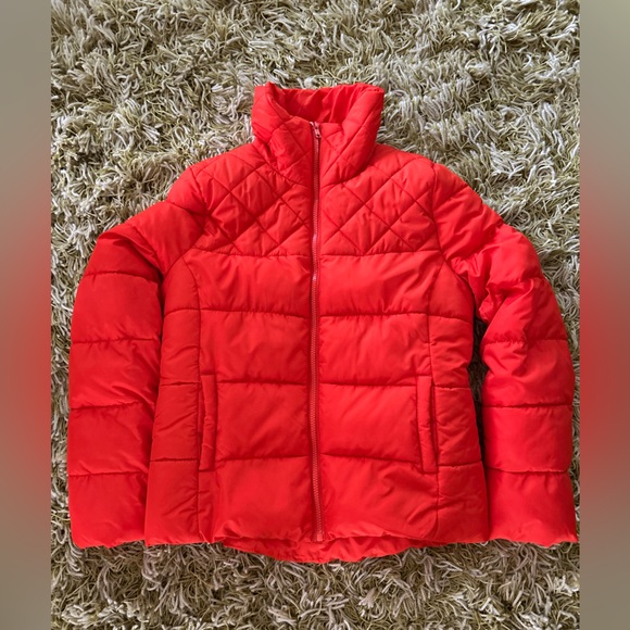 Old Navy Bright Orange Women’s Puffer Jacket - Picture 1 of 6